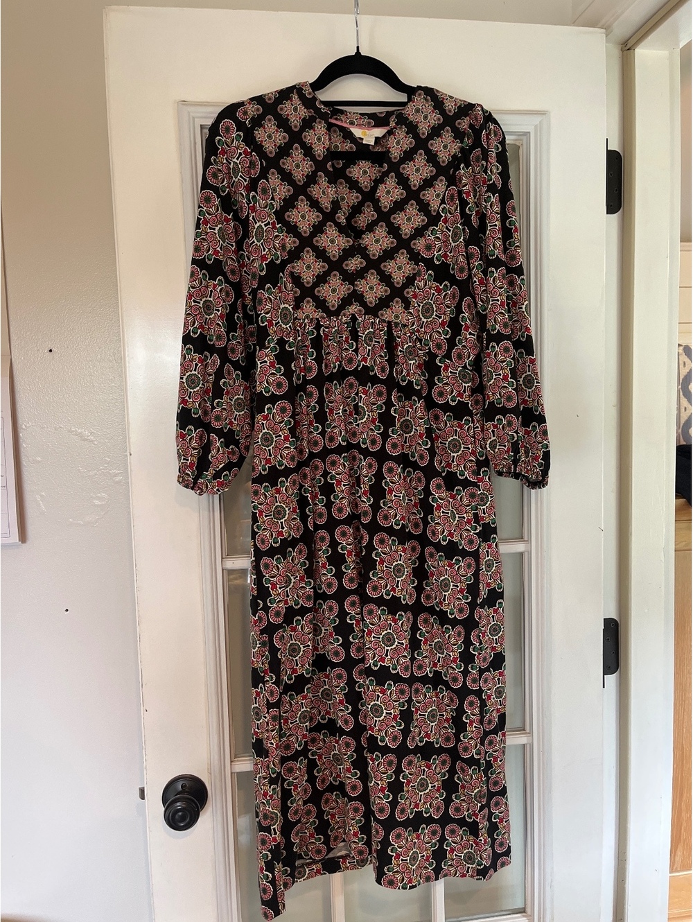 Boden Women's Floral Print Midi Dress Size US 6 / UK 10
